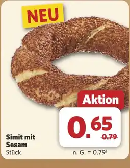Combi Simit mit Sesam Stück aanbieding
