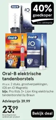 Etos Oral-B elektrische tandenborstels aanbieding