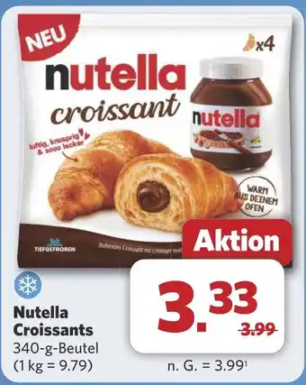 Combi Nutella Croissants aanbieding