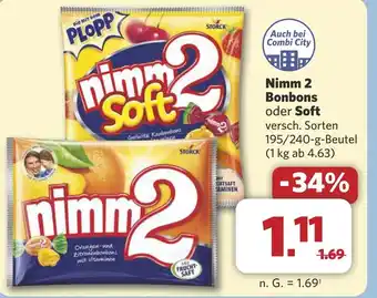 Combi Nimm 2 Bonbons oder Soft aanbieding