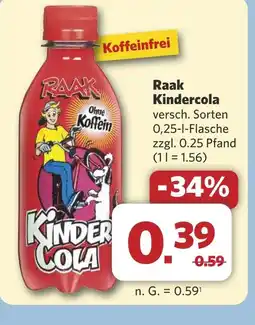 Combi Raak Kindercola aanbieding