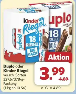 Combi Duplo oder Kinder Riegel aanbieding