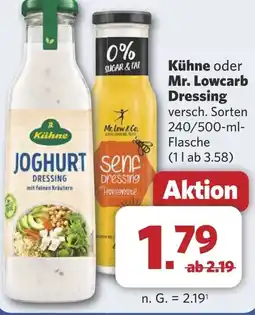 Combi Kühne oder Mr. Lowcarb Dressing aanbieding