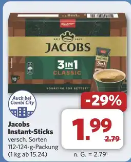 Combi Jacobs Instant-Sticks aanbieding
