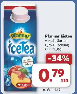 Combi Pfanner Eistee aanbieding
