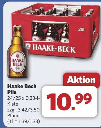 Combi Haake Beck Pils aanbieding
