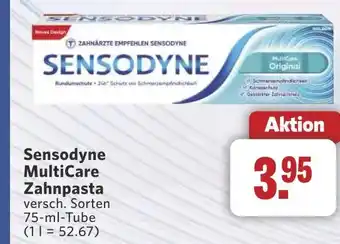 Combi Sensodyne MultiCare Zahnpasta aanbieding