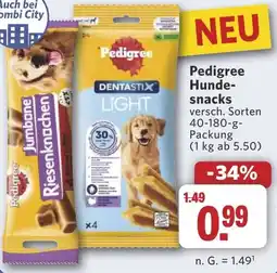 Combi Pedigree Hunde- snacks aanbieding