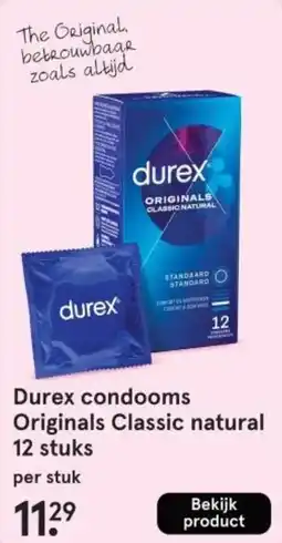 Etos Durex condooms Originals Classic natural aanbieding