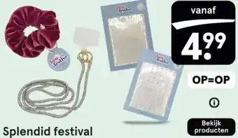 Etos Splendid festival aanbieding