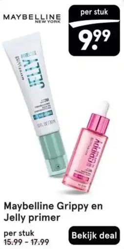 Etos Maybelline Grippy en Jelly primer aanbieding