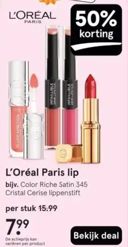 Etos L'Oréal Paris lip aanbieding