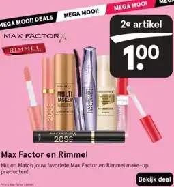 Etos Max Factor en Rimmel aanbieding
