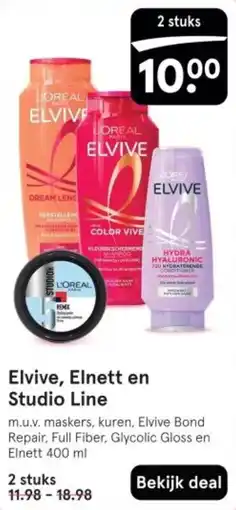 Etos Elvive, Elnett en Studio Line aanbieding