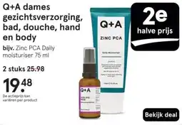 Etos Q+A dames gezichtsverzorging, bad, douche, hand en body aanbieding