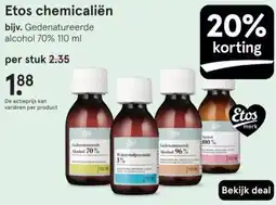 Etos Etos chemicaliën aanbieding