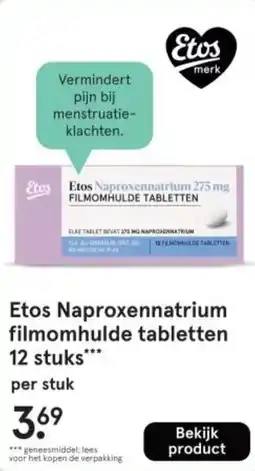 Etos Etos Naproxennatrium filmomhulde tabletten 12 stuks aanbieding