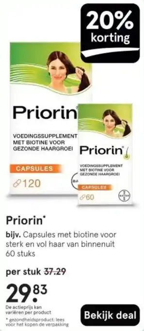 Etos Priorin aanbieding