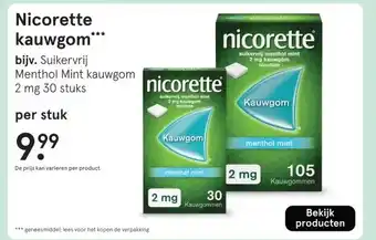 Etos Nicorette kauwgom aanbieding