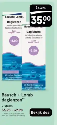 Etos Bausch + Lomb daglenzen aanbieding