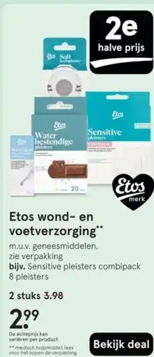 Etos Etos wond en voetverzorging aanbieding