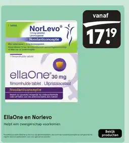 Etos EllaOne en Norlevo aanbieding