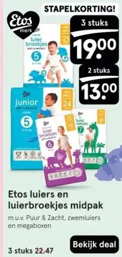 Etos Etos luiers en luierbroekjes midpak aanbieding