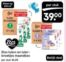 Etos Etos luiers en luier- broekjes maandbox aanbieding