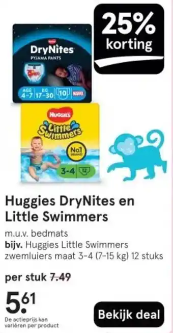 Etos Huggies DryNites en Little Swimmers aanbieding
