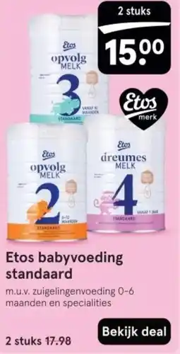 Etos Etos babyvoeding standaard aanbieding