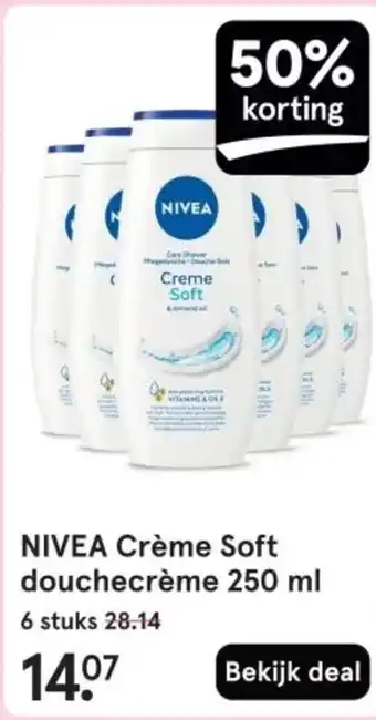 Etos NIVEA Crème Soft douchecrème aanbieding