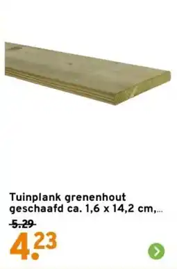 GAMMA Tuinplank grenenhout geschaafd aanbieding