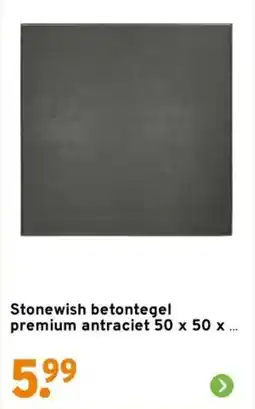 GAMMA Stonewish betontegel premium antraciet aanbieding