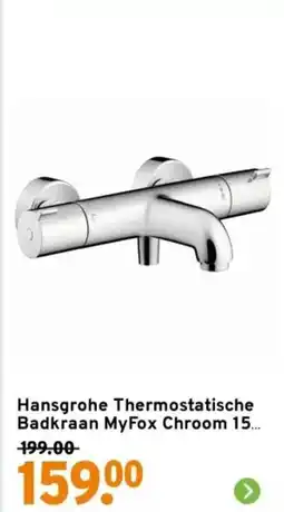 GAMMA Hansgrohe Thermostatische Badkraan MyFox Chroom 15 aanbieding