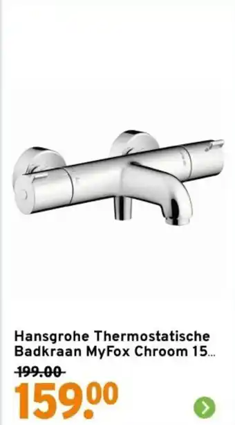 GAMMA Hansgrohe Thermostatische Badkraan MyFox Chroom 15 aanbieding