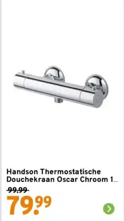 GAMMA Handson Thermostatische Douchekraan Oscar Chroom 1 aanbieding