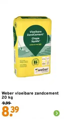 GAMMA Weber vloeibare zandcement aanbieding