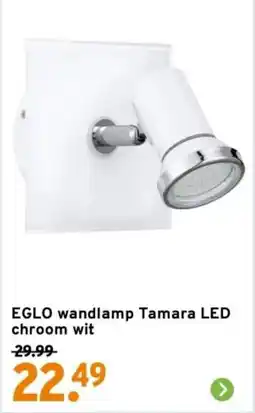 GAMMA EGLO wandlamp Tamara LED chroom wit aanbieding