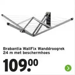 GAMMA Brabantia Wall Fix Wanddroogrek met beschermhoes aanbieding