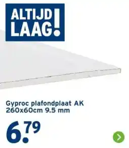 GAMMA Gyproc plafondplaat AK aanbieding