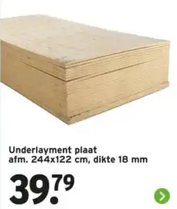 GAMMA Underlayment plaat aanbieding