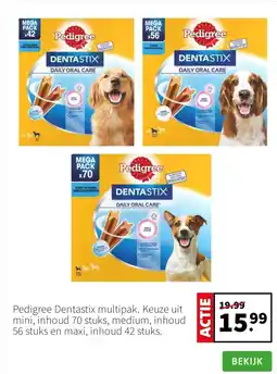 Intratuin Pedigree Dentastix multipak aanbieding
