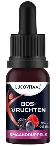 De Online Drogist Lucovitaal Smaakdruppels Bosvruchten aanbieding