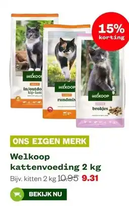 Welkoop Welkoop kattenvoeding 2 kg aanbieding