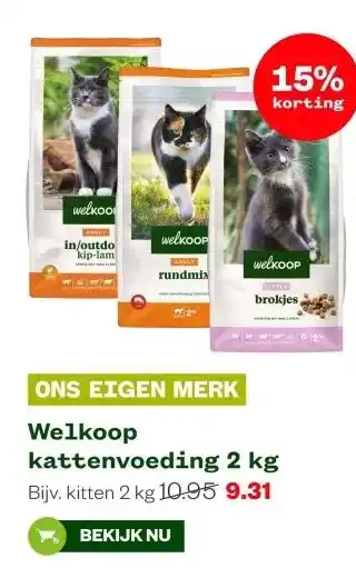 Welkoop Welkoop kattenvoeding 2 kg aanbieding