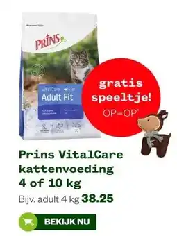 Welkoop Prins VitalCare kattenvoeding 4 of 10 kg aanbieding