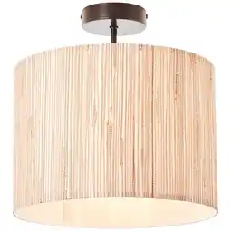 Praxis Brilliant plafondlamp Wimea zeegras zwart ⌀30cm E27 aanbieding