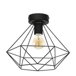 Praxis EGLO plafondlamp Tarbes zwart ⌀32,5cm E27 aanbieding