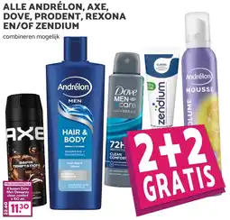 Coop ALLE ANDRÉLON, AXE, DOVE, PRODENT, REXONA EN/OF ZENDIUM aanbieding