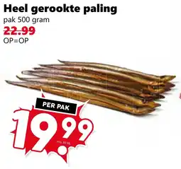 Coop Heel gerookte paling aanbieding